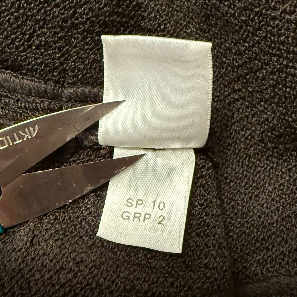St. John Jacket Santana Knit Tie Belt Gold Buttons Lux Brown Made In USA Size 12 - Picture 7 of 11